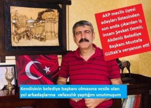 “DİK DURUŞUM NEDENİYLE Mİ BENİ LİSTEDEN ÇIKARDIN?”