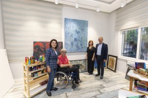 BAŞKAN SEÇER, DÜNYACA ÜNLÜ RESSAM AHMET YEŞİL İLE BİR ARAYA GELDİ