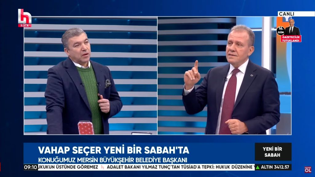 BAŞKAN SEÇER, HALK TV’DE İSMAİL KÜÇÜKKAYA’NIN KONUĞU OLDU